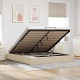 vidaXL Cadru pat otoman fără saltea crem 200x200 cm țesătură 3310908