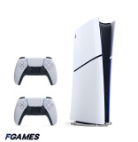 Consola Sony Playstation 5 Slim, Ps5 Digital Edition 1tb + Doua Controllere PlayStation 5, Second-Hand