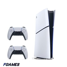 Consola Sony Playstation 5 Slim, Ps5 Digital Edition 1tb + Doua Controllere PlayStation 5, Second-Hand