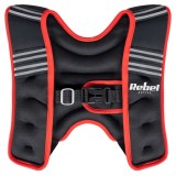 Vesta cu greutati 5 kg Rebel Active, neopren, fitness, antrenament, reflectorizanta