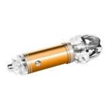 Mini purificator de aer, auto, gold, compact si elegant, usor de asezat in orice autovehicul, functioneaza prin ionizare