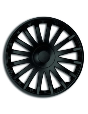 Set Capace Roti 16&amp;quot;, Negre Crystal, 4 Bucati, Mega Drive foto