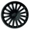 Set Capace Roti 16&quot;, Negre Crystal, 4 Bucati, Mega Drive