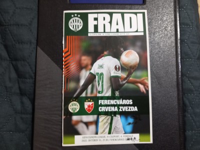 program Ferencvaros Budapesta - Steaua R. Belgrad foto