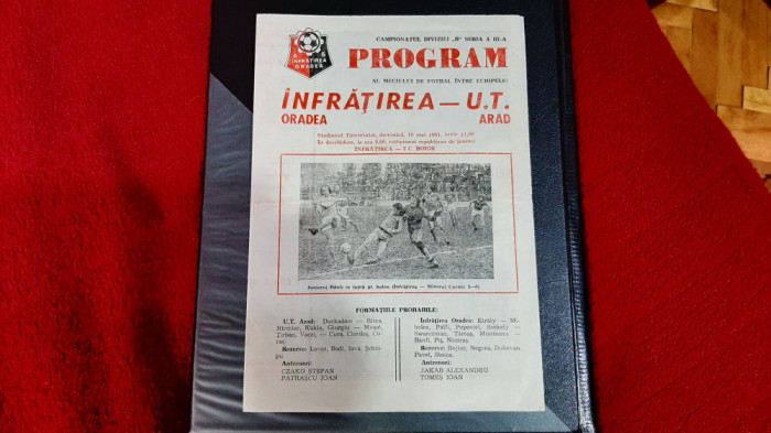 program Infratirea Oradea - UTA