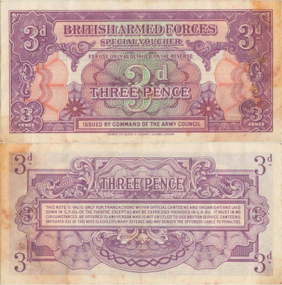 1946, 3 Pence (P-M9a) - Regatul Unit al Marii Britanii și Irlandei de Nord foto
