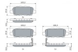 Placute Frana Disc Bosch 0986494090 Infiniti Nissan Renault Suzuki 370Z Altima Cube Juke Koleos Leaf Maxima Murano Qashqai X-Trail