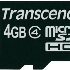 Card de memorie Transcend microSDHC, 4GB, Clasa 4