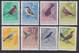 DB1 Fauna Pasari 1966 Surinam 8 v. MNH, Nestampilat