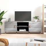 vidaXL Comodă TV, gri sonoma, 150x30x50 cm, lemn compozit