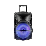 Boxa portabila, 50 W, 15 inch, 38 cm, iluminata LED, USB/SD/BT/FM, 2200 mAh, autonomie 2-4 h, General