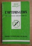 Jean Baptiste Hiriart Urruty - L&#039;optimisation