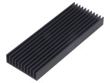 Radiator extrudat cu aripioare negru 100x37x10mm