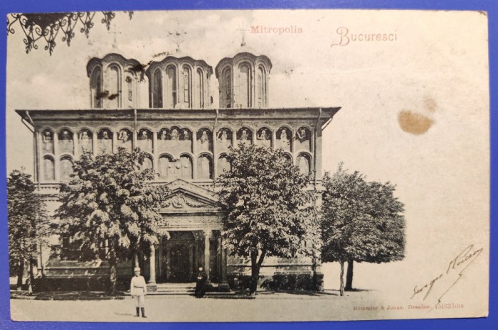 Bucuresci - Mitropolia 1901 Bucuresti - clasica, circulata, timbru