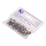 Element de susținere maro pe cablu rotund - 25 bucăți cu cui 6mm
