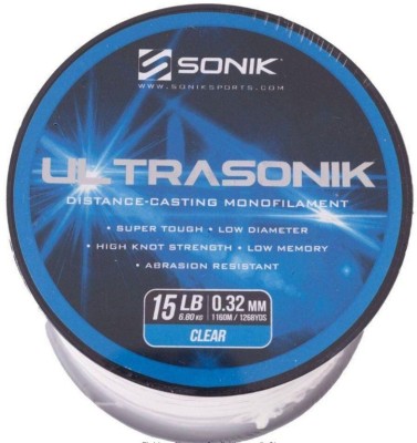 Fir Monofilament Sonik Ultrasonik, Clear, 8.16kg, 0.35mm, 975m foto