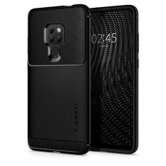 Husa TPU Spigen Rugged Armor pentru Huawei Mate 20, Neagra L33CS25063