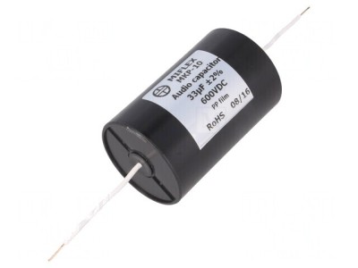 Condensator cu Polipropilenă 33uF 600VDC 2% &amp;Oslash;50x78mm THT MKP10 foto