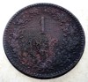 7.188 AUSTRIA 1 KREUZER 1858 B, Europa, Cupru (arama)