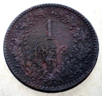 7.188 AUSTRIA 1 KREUZER 1858 B foto