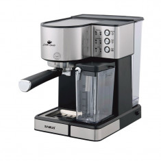 Espressor cafea Samus Latte Gusto, 1350 W, presiune 20 bari, rezervor 1800 ml, Argintiu foto