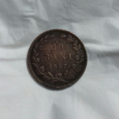 MONEDA 10 BANI 1867 H