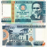 PERU 10.000 intis 1988 UNC!!!