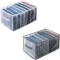 Set 2 organizatoare pentru haine, 36 x 25 x 20.5 cm, nylon, alb, gri