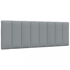 vidaXL Pernă tăblie de pat, Hanko, gri deschis, 140 cm, material textil 4019163