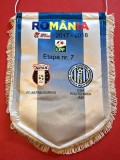 Fanion (oficial-protocol) meci fotbal ASTRA GIURGIU - POLITEHNICA IASI (etapa nr.7 sezonul 2017/2018)