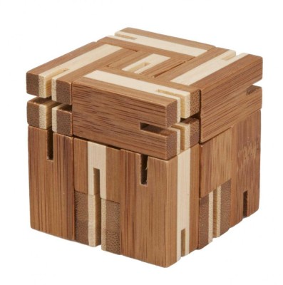 Joc logic puzzle 3D din bambus Flexi-cub foto