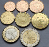 Set complet 8 monede, 1 cent - 2 euro Estonia, unc,