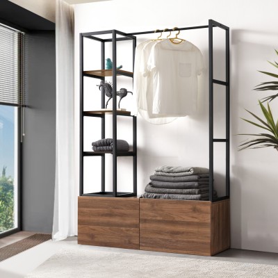 Suport haine Egmating 180x120x40 cm [en.casa] HausGarden Leisure foto