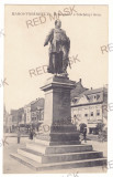 340 - TARGU-MURES, Market, Statue - old postcard - unused, Necirculata, Printata
