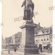 340 - TARGU-MURES, Market, Statue - old postcard - unused