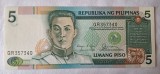 5 Piso - Bancnota Filipine - piesa SUPERBA - UNC