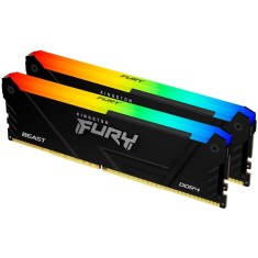 Kingston FURY Beast RGB 32GB DDR4 3200MHz CL16 Kit 2 16GB, radiator Black KF432C16BB2AK2 32