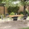 vidaXL Set de masă pentru grădină 7 pcs Lemn masiv de teak