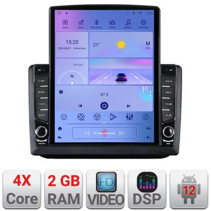 Navigatie Skoda Fabia 2 2009-2014 Android radio gps internet quad core 2+32 ecran vertical 9.7&quot; Kit-fabia2+EDT-E708 CarStore Technology
