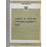 Fonte si oteluri. Standarde si comentarii - 1973 (U11)