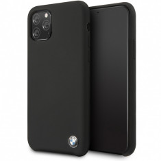 Husa TPU BMW Signature pentru Apple iPhone 11 Pro Max, Neagra BMHCN65SILBK