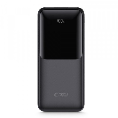 Baterie Externa Tech-Protect PB01, 10000mAh, 22.5W, QC + PD, 1 x USB-C - 2 x USB-A, Neagra foto