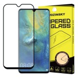 Folie Protectie Ecran WZK pentru Huawei Mate 20, Sticla securizata, Full Face, Full Glue, Neagra