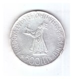 Moneda 500 lei 1941, stare buna, curata, cu lovituri pe cant