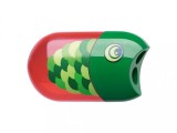 Ascutitoare plastic dubla cu container si radiera,model peste Faber-Castell, Faber Castell