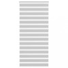 Jaluzea tip zebra gri deschis lățime țesătură 110,9 m poliester