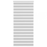 vidaXL Jaluzea tip zebra gri deschis lățime țesătură 95,9 cm poliester