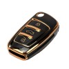 Husa de protectie Premium pentru cheie AUDI tip briceag, compatibila cu A1, A3, A4, A6, A8, Q3, Q5, Q7, TT, Allroad, Material TPU Moale, Protectie Com