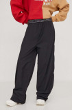 Tommy Jeans pantaloni de trening culoarea negru, uni DW0DW17316