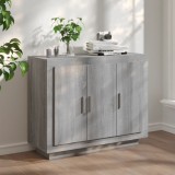 vidaXL Servantă, sonoma gri, 92x35x75 cm, lemn compozit